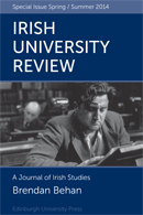Irish University Review - Brendan Behan front cover