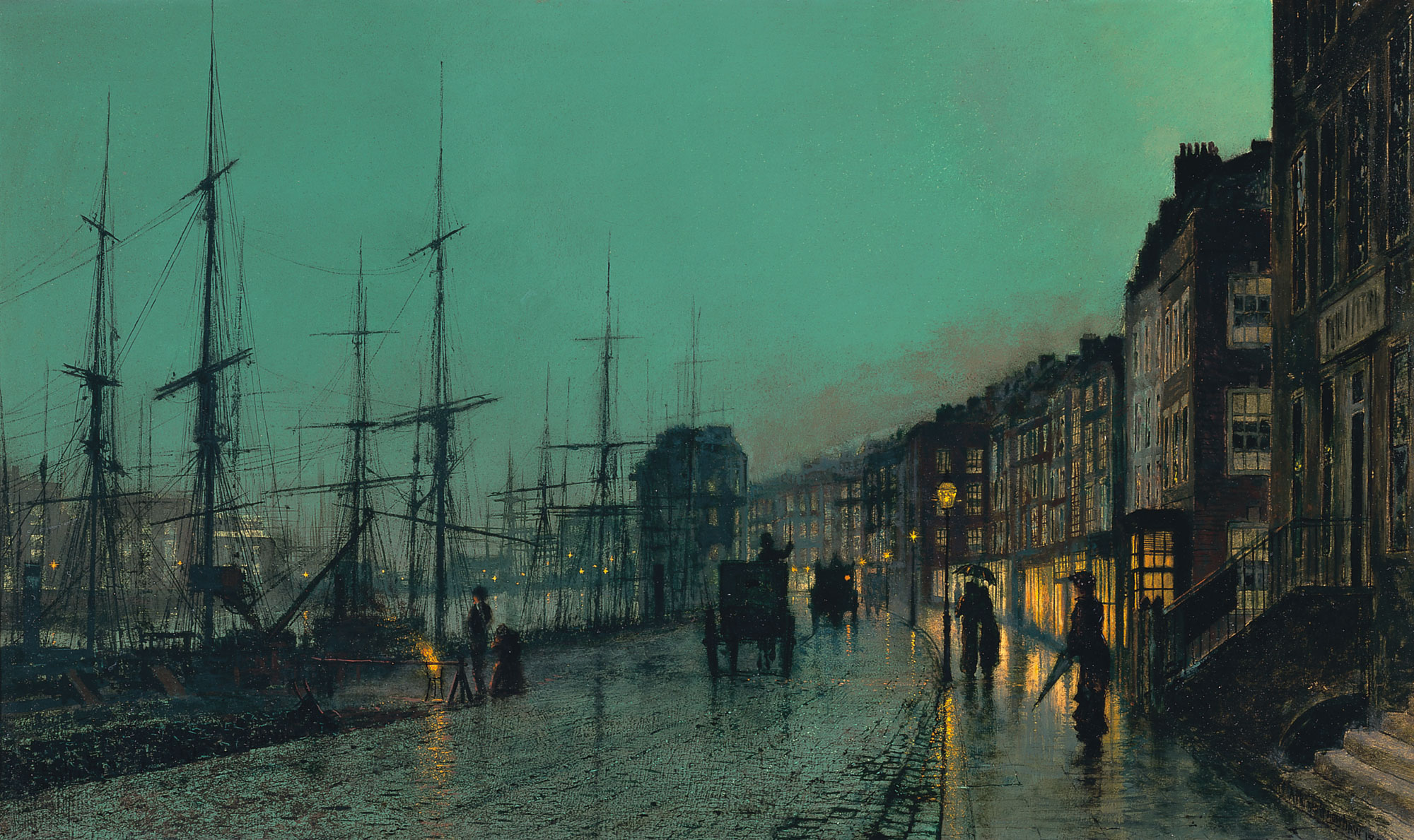 Shipping on the Clyde, by John Atkinson Grimshaw, 1881