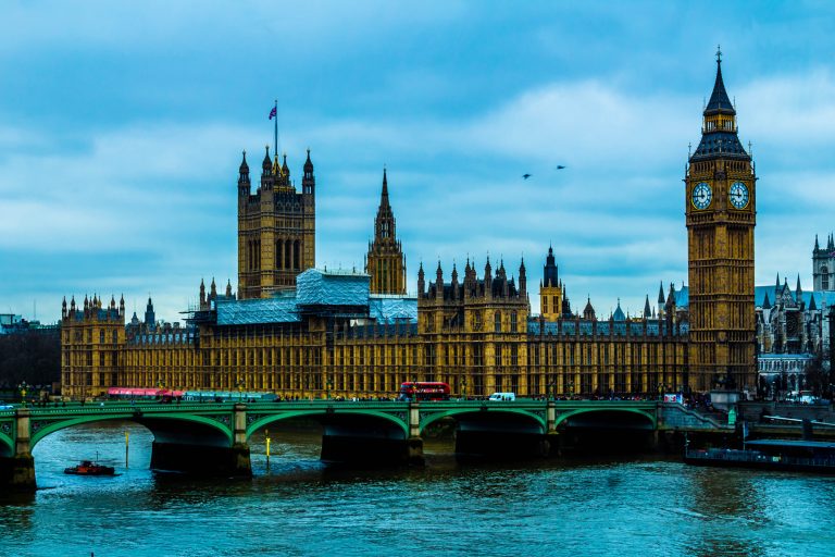 Photograph of Westminster Bridge and the Houses of Parliament