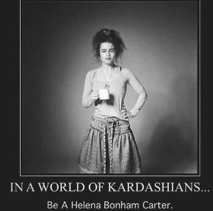 Helena Bonham Carter versus the Kardashians