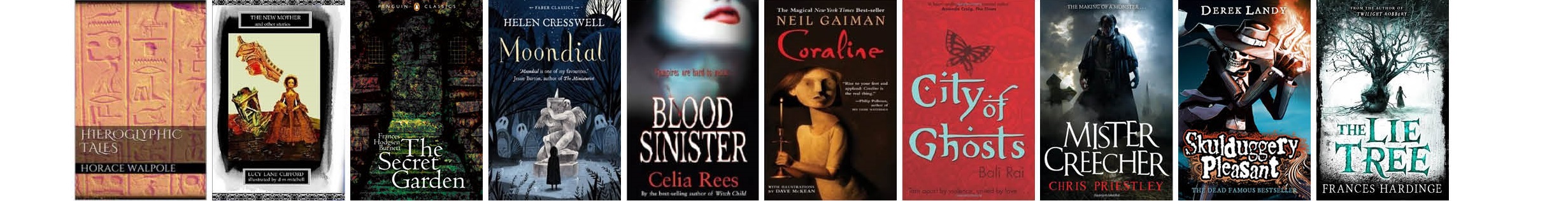 Gothic Children's Fiction Top Ten Covers