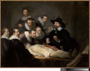 Rembrandt van Rijn, The Anatomy Lesson of Dr Nicolaes Tulp, 1632. Mauritshuis, Den Hague.