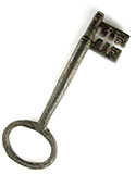 Photograph of a 17th century key