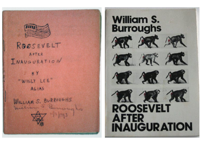 Roosevelt After Inauguration book covers, about William S. Burroughs