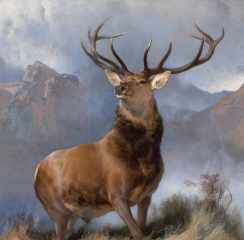 The Monarch of the Glen by Edwin Landseer, 1851 - a rare example of an animal represented in the sublime