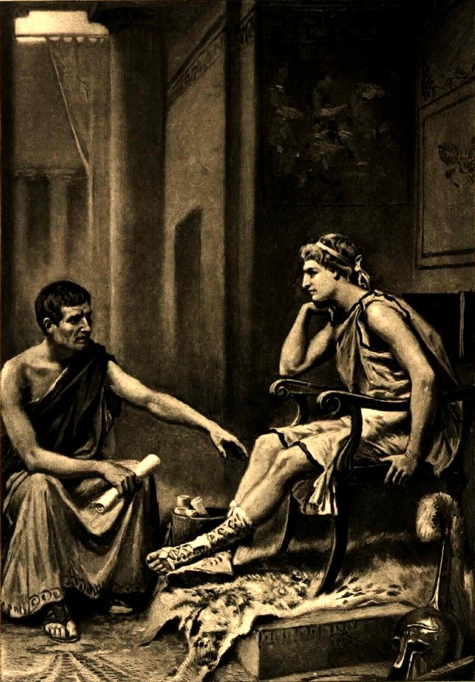 Aristotle tutoring Alexander the Great