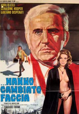 Poster from Italian vampire movie …Hanno cambiato faccia / They Have Changed Their Face (Corrado Farina, 1971).