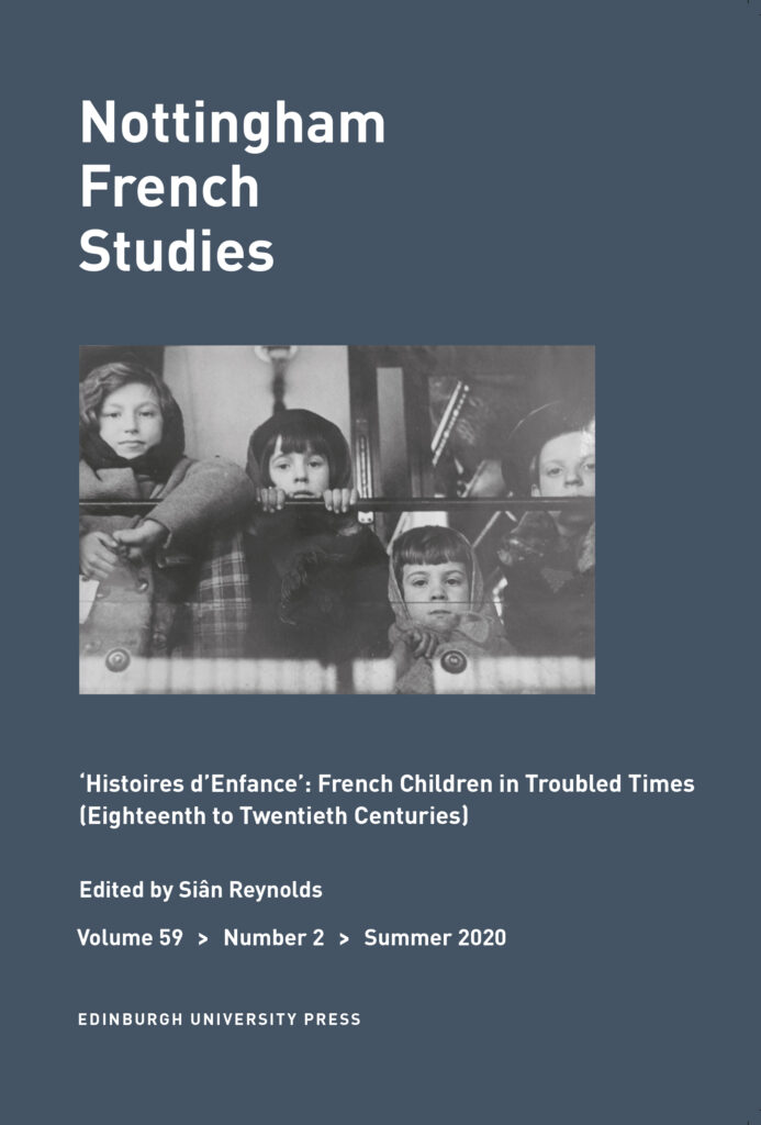 Nottingham French Studies cover