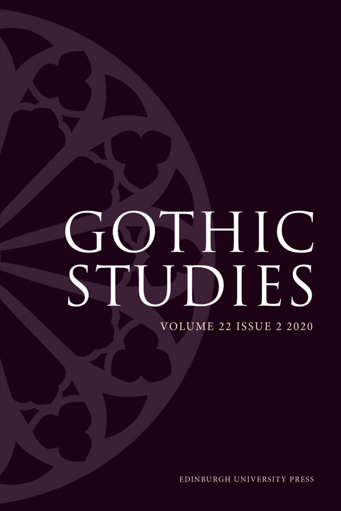 Gothic Studies journal cover