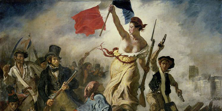 Painting that commemorates the French Revolution of 1830.