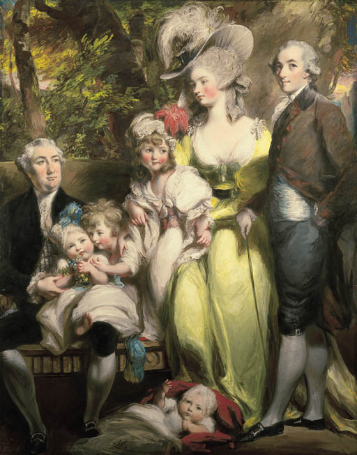 A portrait of Simon Taylor and his family
