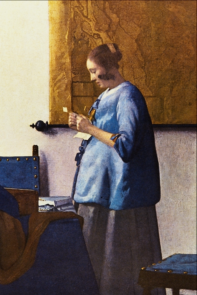 Johannes Vermeer's 'Woman in Blue Reading a Letter'