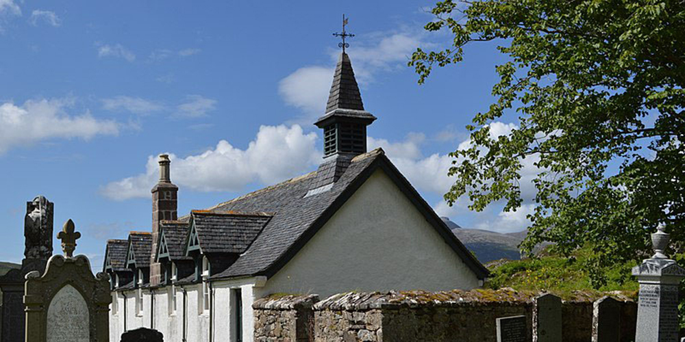 Image of Assynt Church Inchnadamph Scotland via Wikimedia Commons