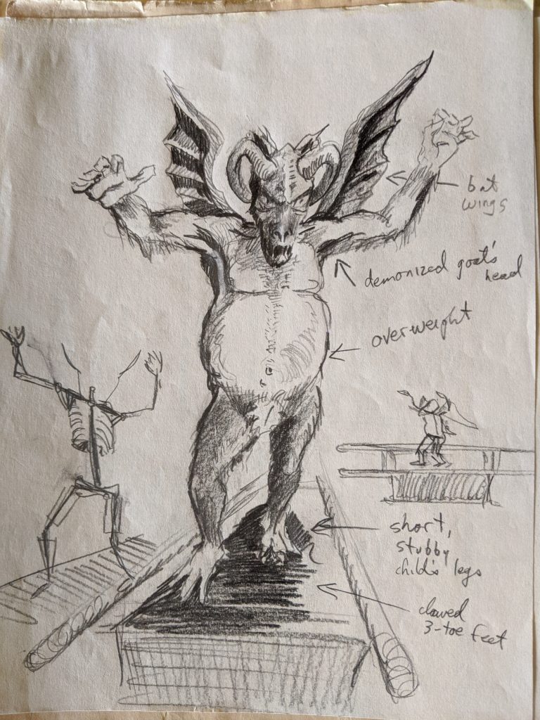 A sketch of a devil