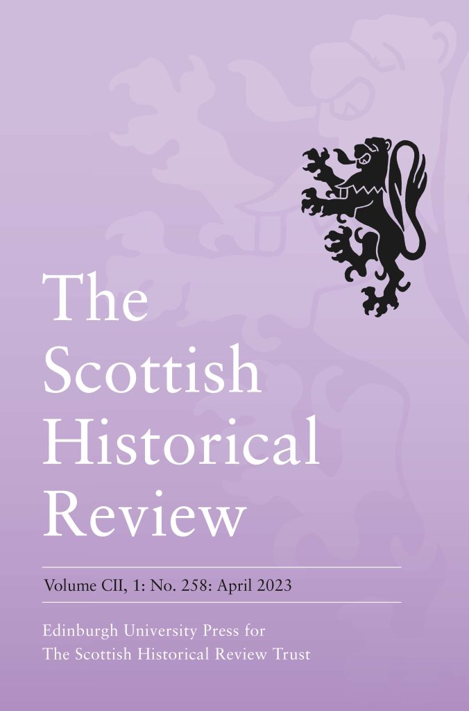 Cover of the journal for The Scottish Historical Review