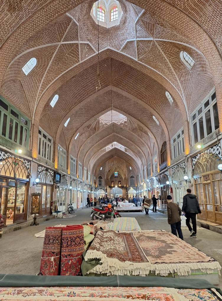Tīmcha Muẓaffariyya in Tabriz Bazaar, 2025.