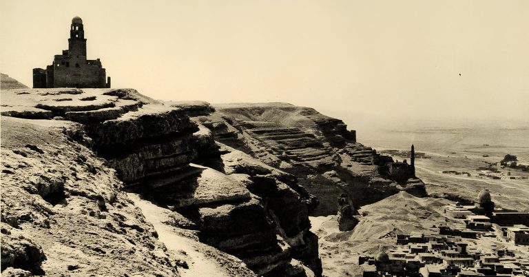 Photograph of al-Mash’had al-Juyushi atop the Muqattam hill, Cairo, Egypt