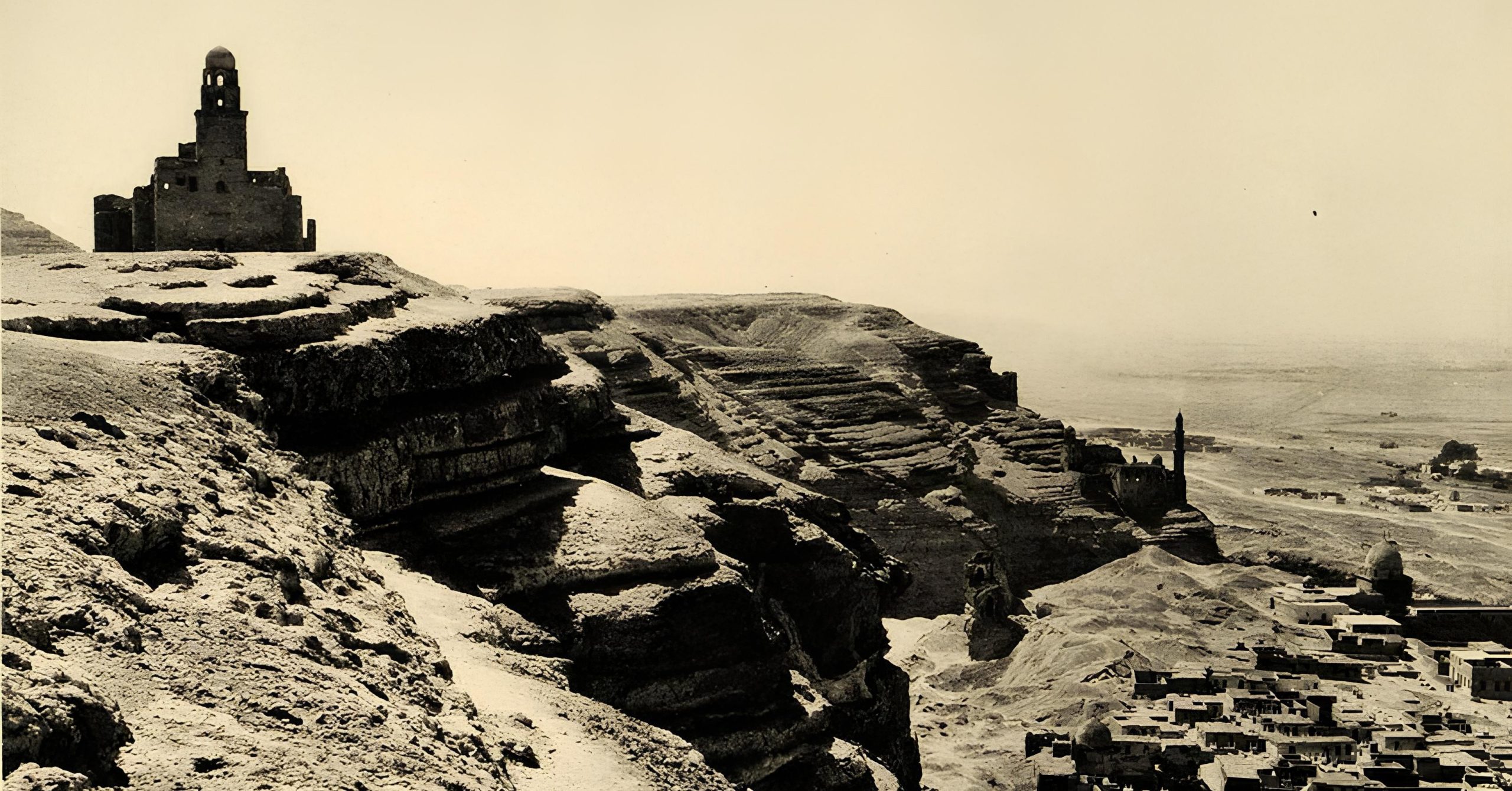 Photograph of al-Mash’had al-Juyushi atop the Muqattam hill, Cairo, Egypt
